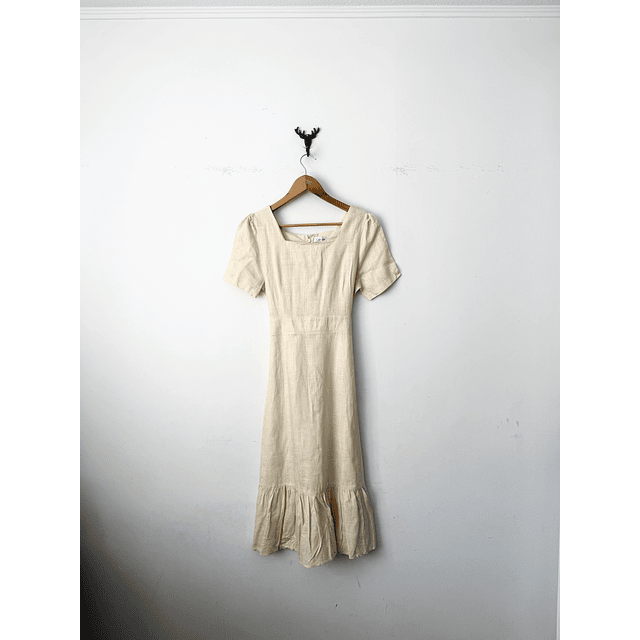 Vestido beige (S)
