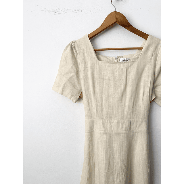 Vestido beige (S)