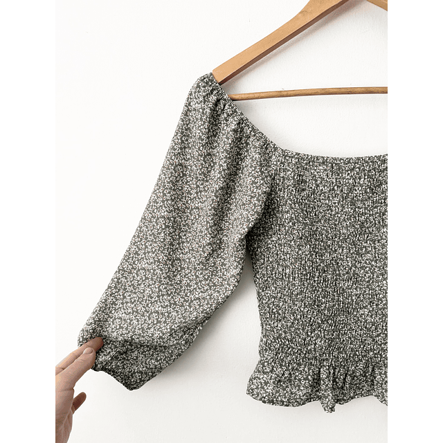 Polera flores (XS/S)