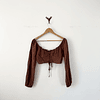 Blusa cafecita (S)