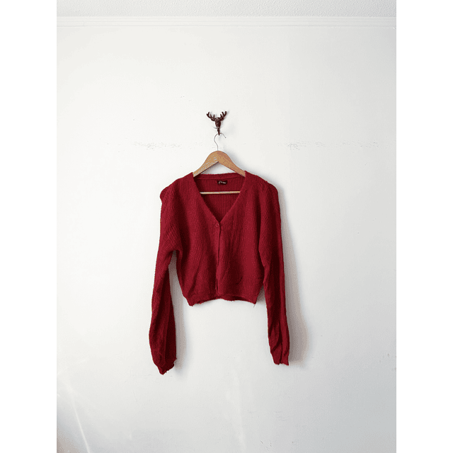 Cardigan rojo (S)