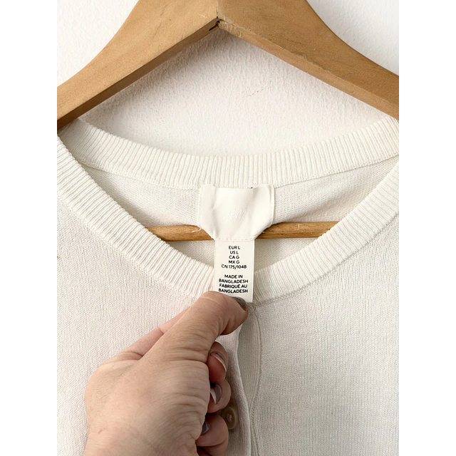 Cardigan blanco (ML)