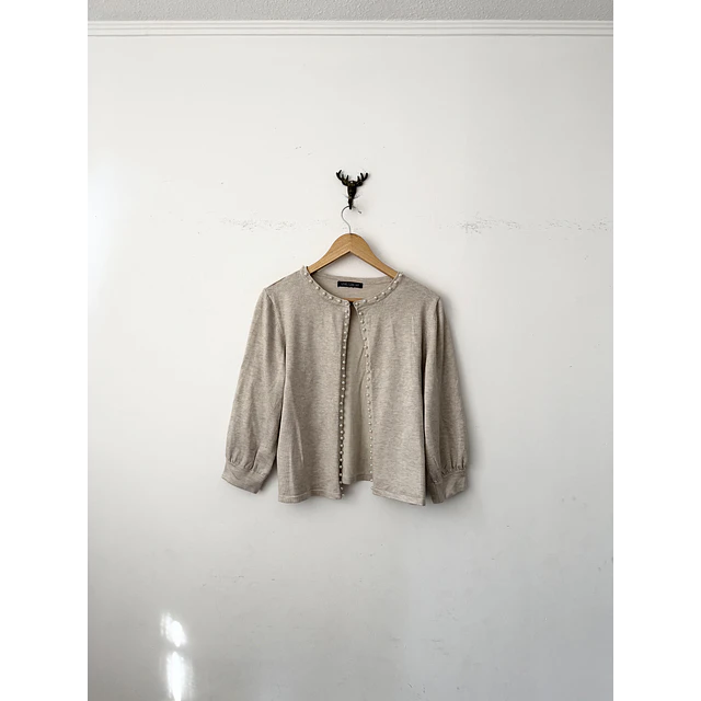 Cardigan perlas (M)