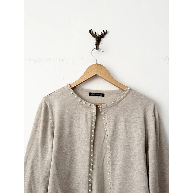 Cardigan perlas (M)