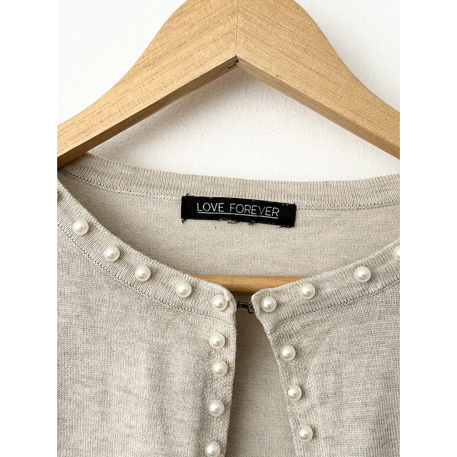 Cardigan perlas (M)