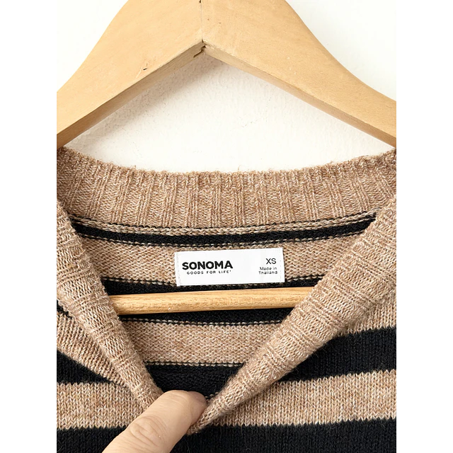 Chaleco rayado (XS)