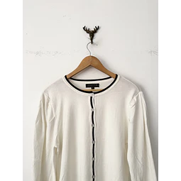 Cardigan blanco (M)