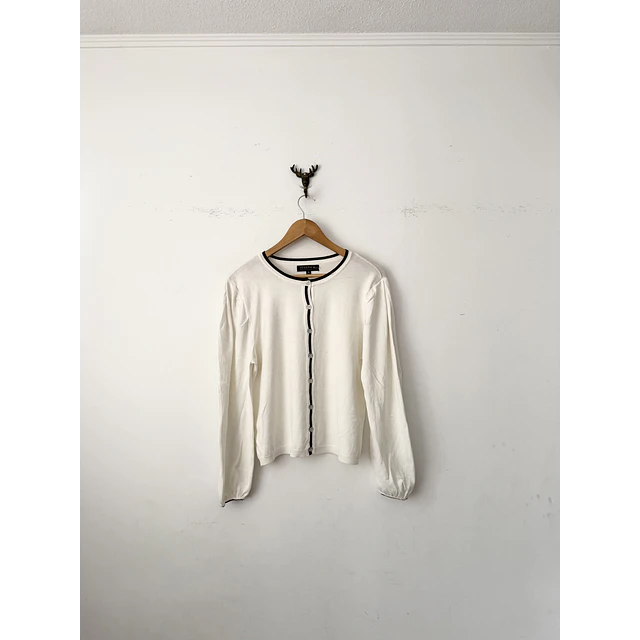 Cardigan blanco (M)