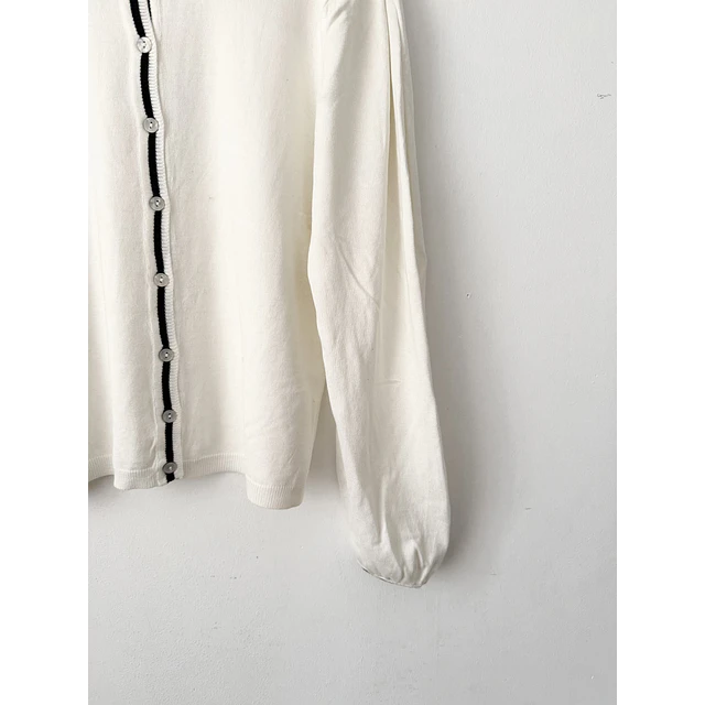 Cardigan blanco (M)