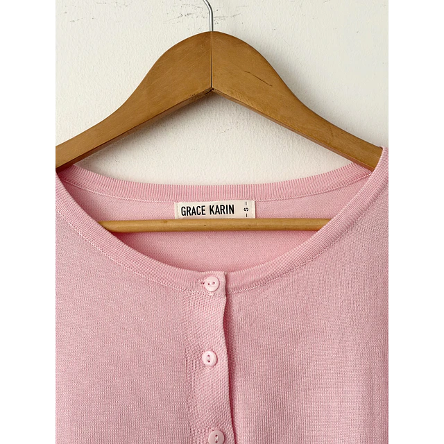 Cardigan rosa (S)