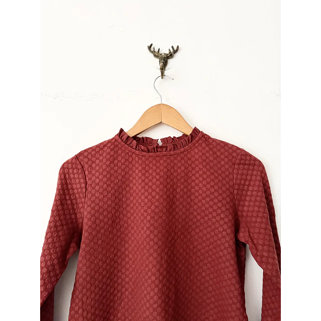 Blusa burdeo (S)