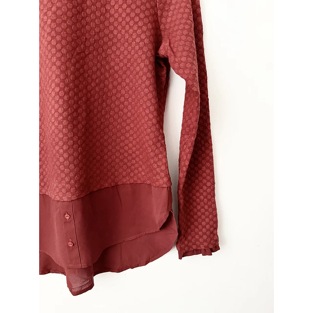 Blusa burdeo (S)