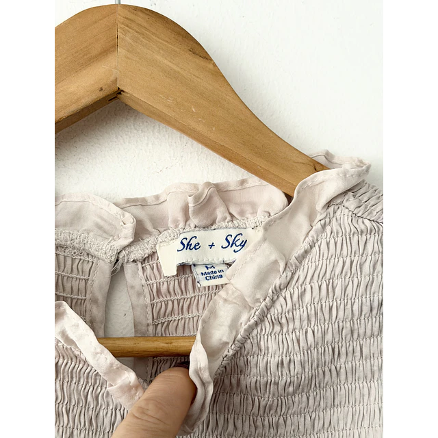 Polera beige (M)