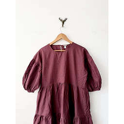 Vestido burdeo (M)