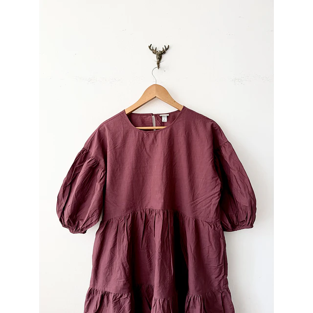 Vestido burdeo (M)