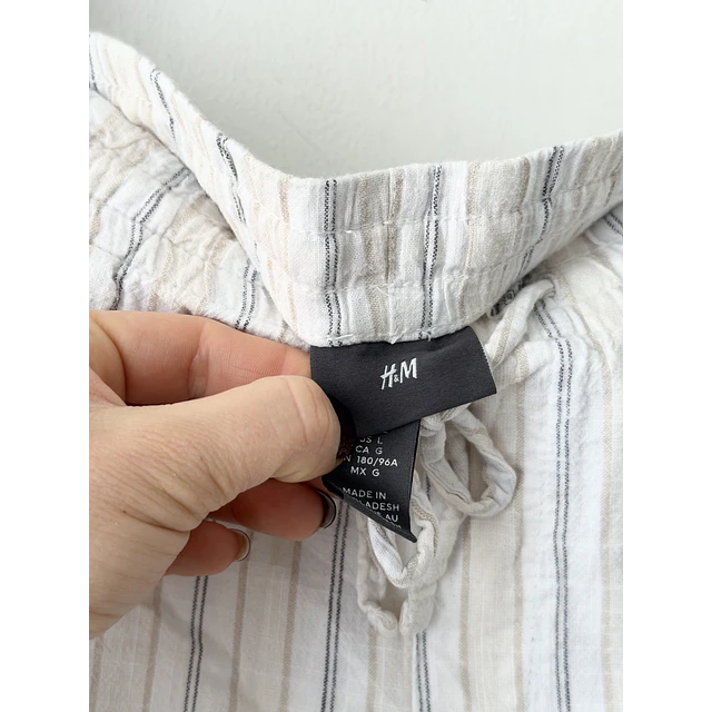 Pantalón rayado (L)