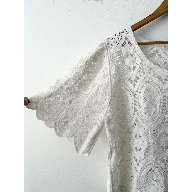 Polera broderie (L)