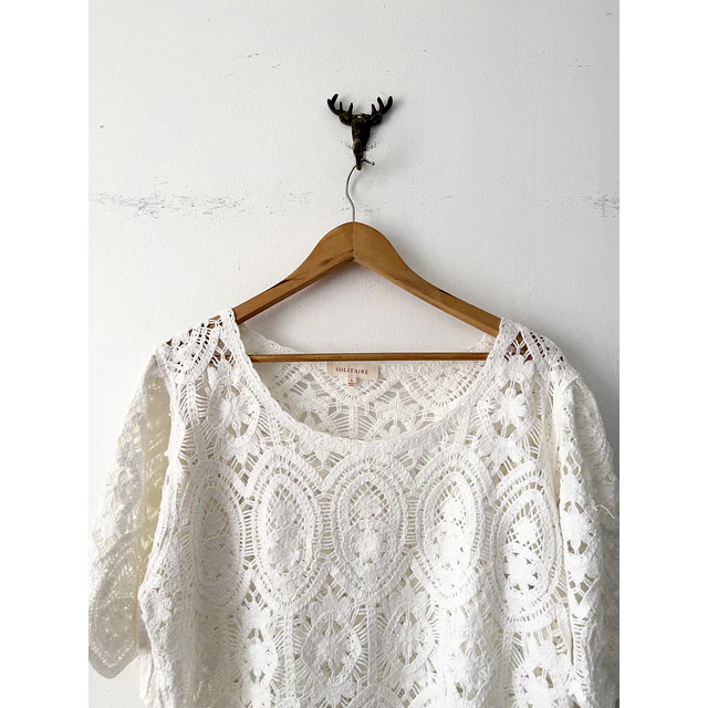 Polera broderie (L)