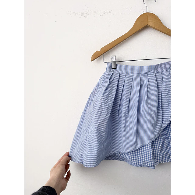 Falda celeste (XS)