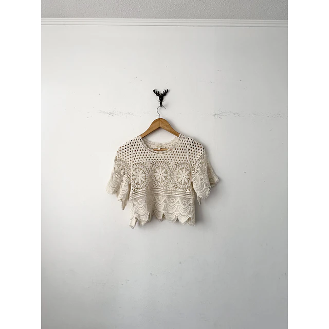 Polera broderie (S)