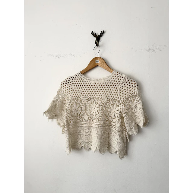 Polera broderie (S)