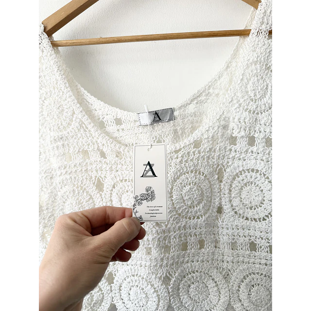 Polera broderie (M)