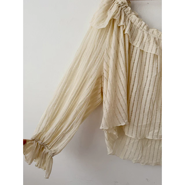 Blusa volados (M)