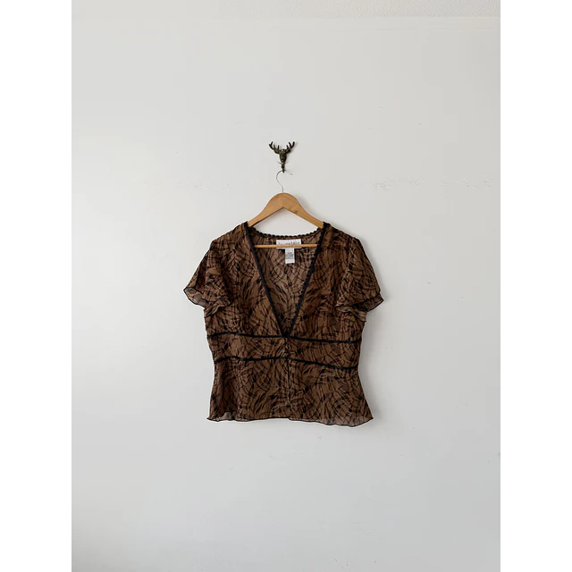 Blusa cafe (L)