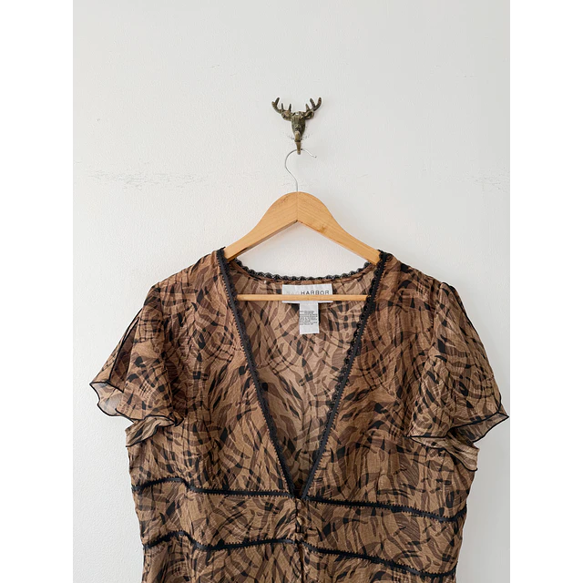 Blusa cafe (L)