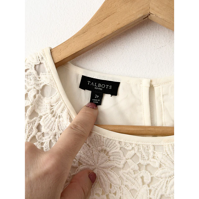 Polera broderie (S)