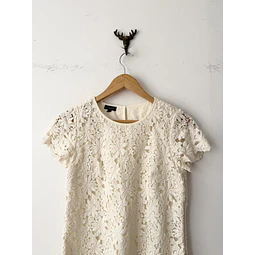 Polera broderie (S)