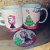 Caneca de Natal com família ou amigos totalmente personalizada e / ou bola de natal