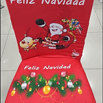 FORRO DE SILLAS NAVIDEÑO