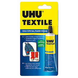 Tubo de Cola UHU Textile - Tecidos e Materiais Fortes - 20g/19ml