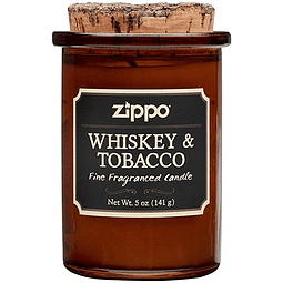 Vela de Cera á base de Soja - Zippo Spirit Candle Whiskey & Tobacco