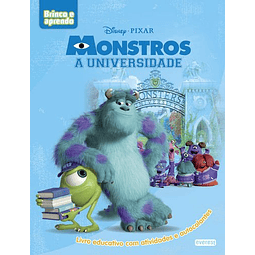 Livro Universidade Monstros - Brinco e Aprendo Disney 
