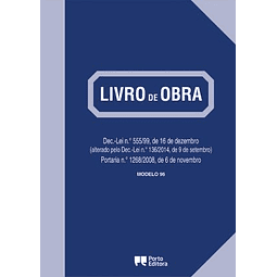 Livro de Obra - Modelo 96 ~ Porto Editora