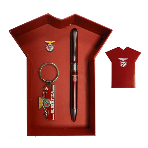 Conjunto SL Benfica SLB ~ Porta-Chaves + Caneta + Pin