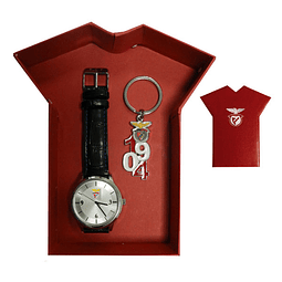 Conjunto SL Benfica SLB ~ Porta-Chaves + Relógio