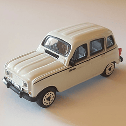Miniatura Bburago Renault 4 TL Savane 1986 branco