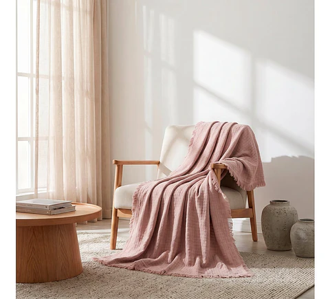 Manta Rubix Rosa 130x170 cm