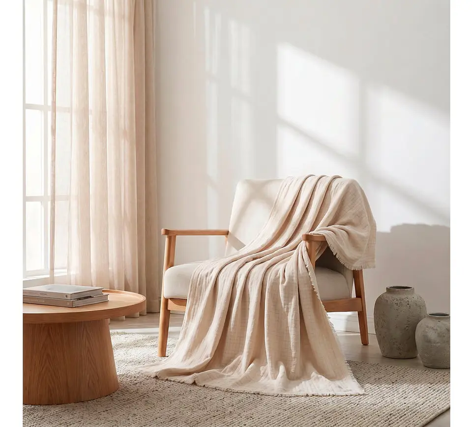 Manta Rubix Taupe 130x170 cm 1