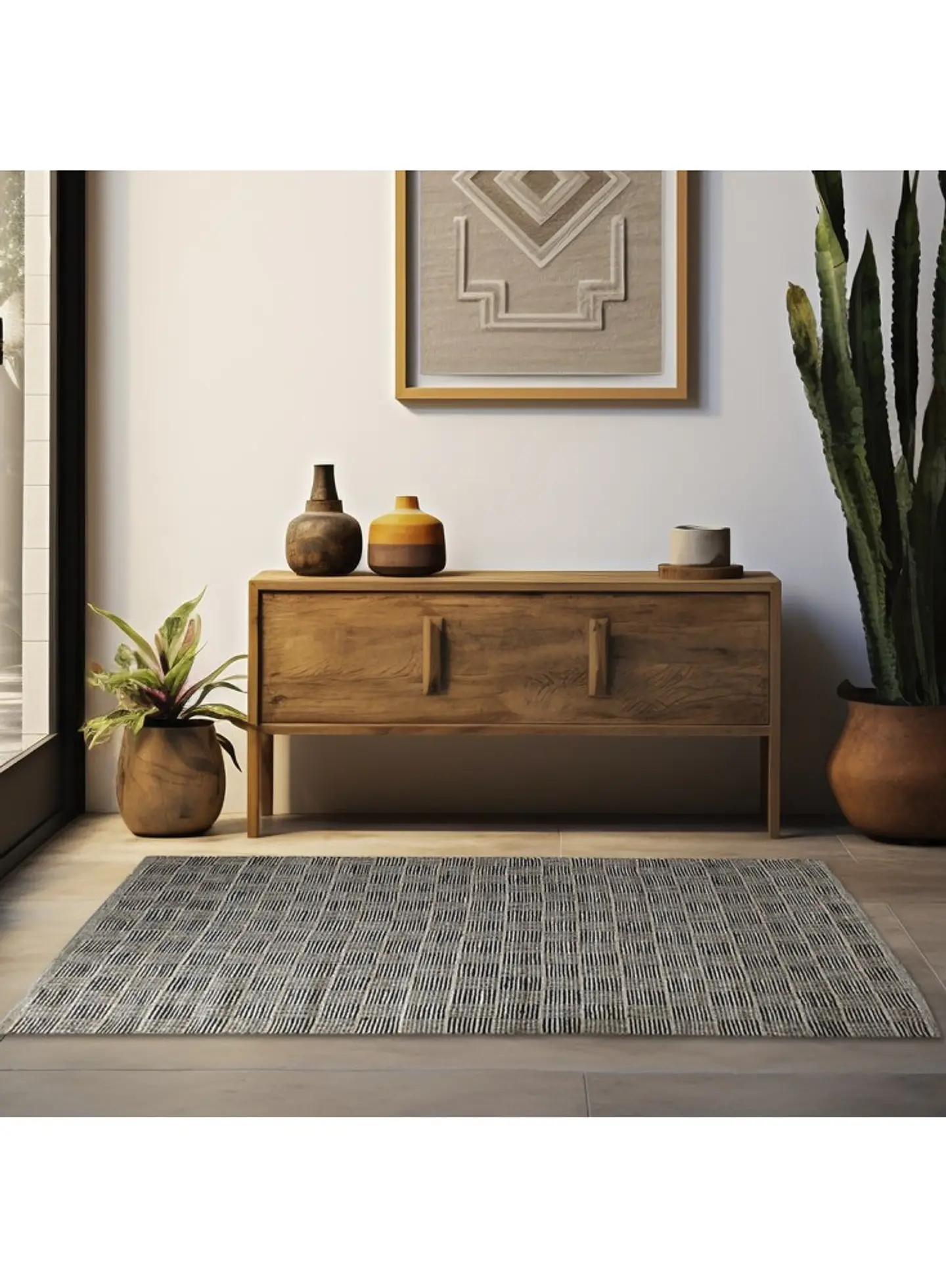 Jute Tibet 60 x 90 Negro 1