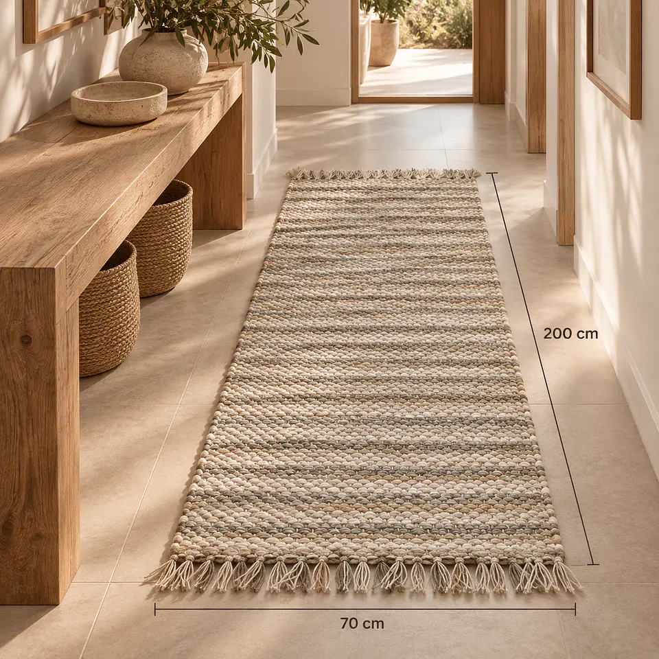 Jute 70 x 200 Braided Kaya Gris 1