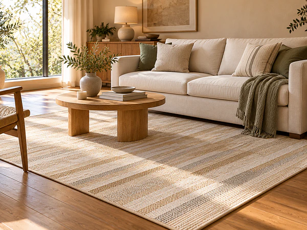 Una alfombra para un living acogedor