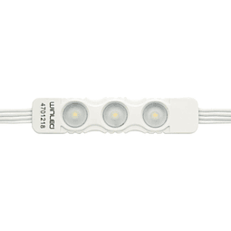 WMO-021 MÓDULO 3 LEDS SMD2835 1.6W BLANCO CÁLIDO PACK 100 PZS