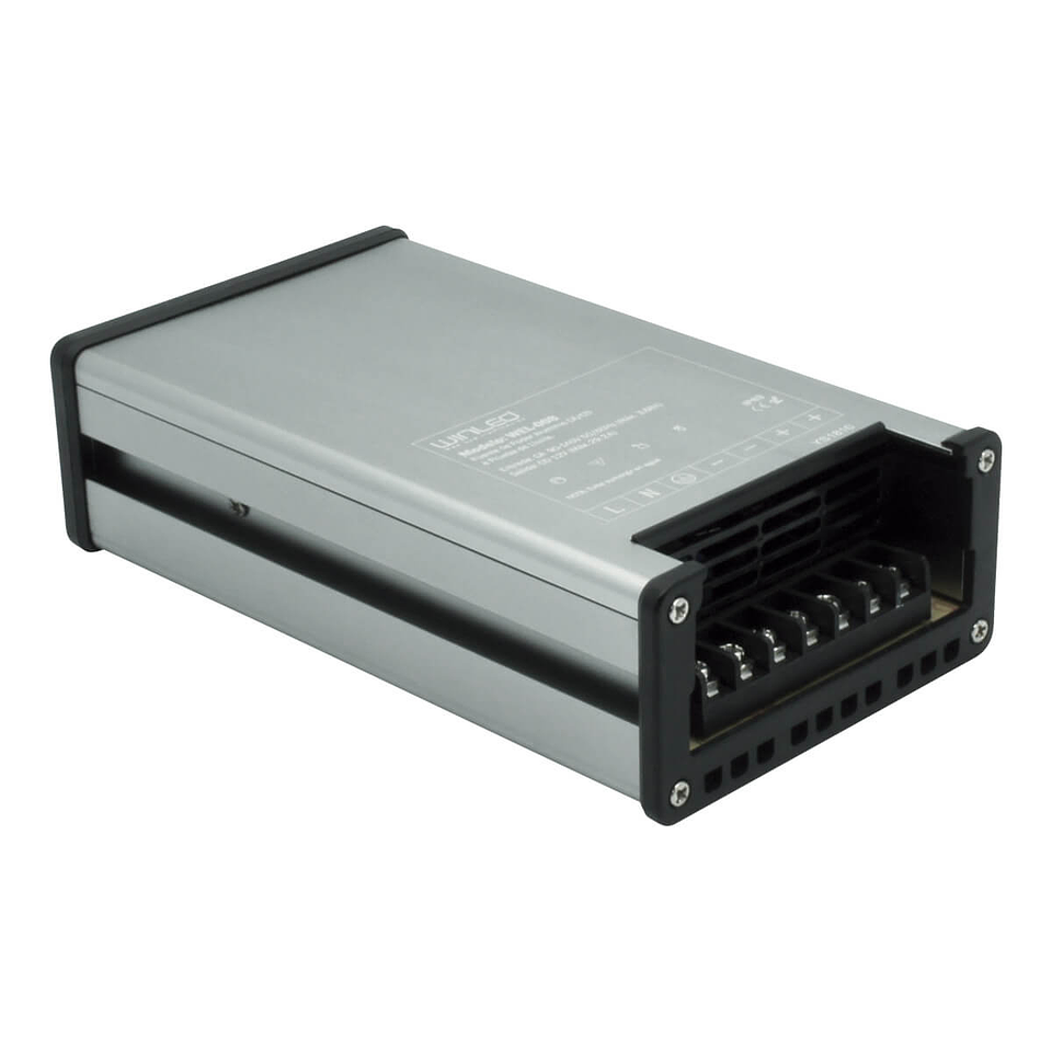 WEL-008 FUENTE DE PODER SLIM ALUM CA100-260V A CD12V 350W CONTRA LLUVIA IP63