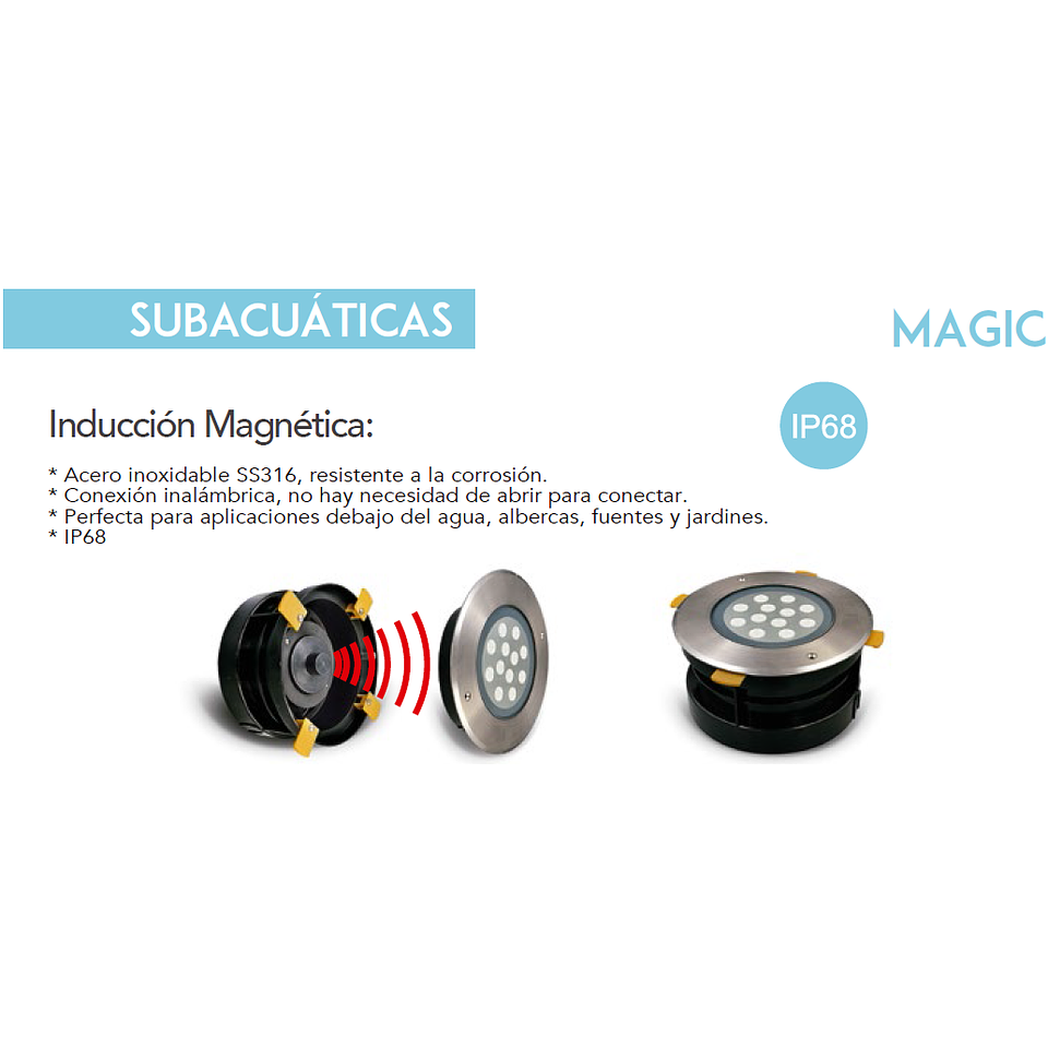 Magic Sub-aqua 77-1030-CW 3W 240Lm 127V IP68 5000K
