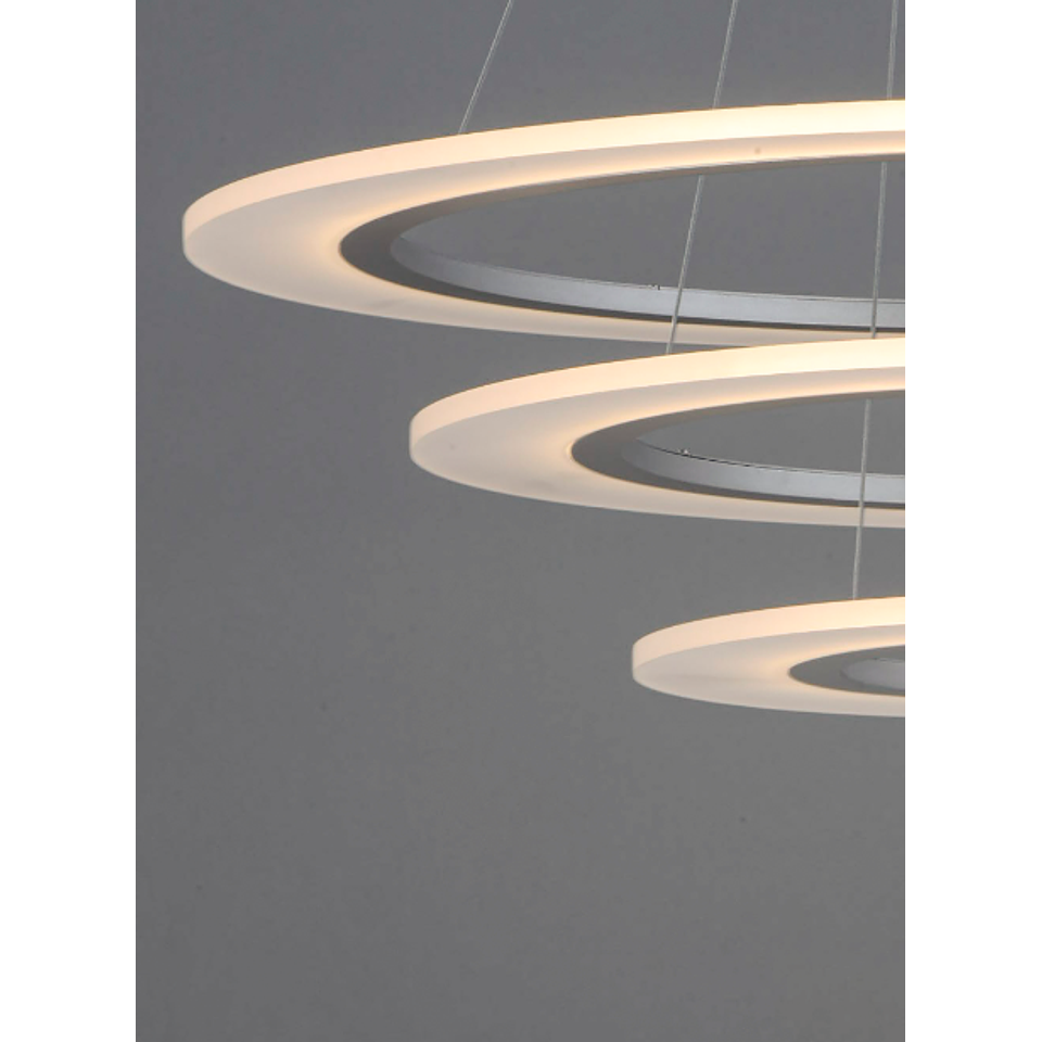 E22656-11MS Lámpara Saturn II LED 3-Luces Aluminio 