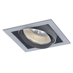 Empotrable SQUARE 06-5401-03, 1 luz. Soquet E26 Aluminio